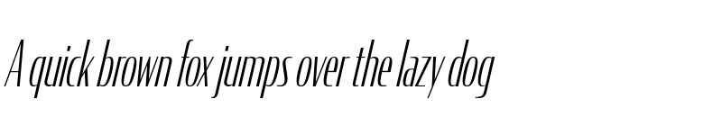Preview of CondorComp ExtraLight Italic font