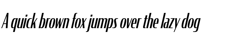 Preview of CondorComp Italic font