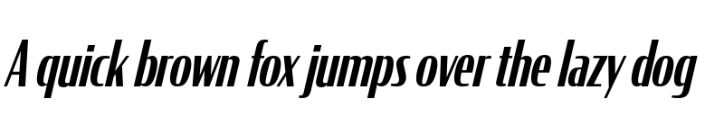 Preview of CondorComp Medium Italic font