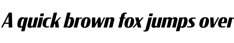 Preview of CondorCond Bold Italic font