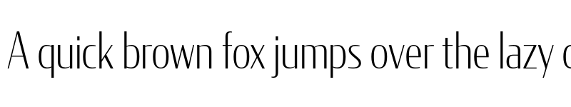 Preview of CondorCond ExtraLight font