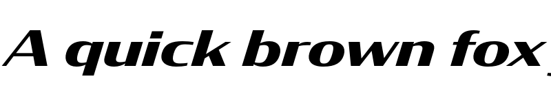 Preview of CondorWide Bold Italic font