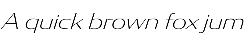 Preview of CondorWide ExtraLight Italic font