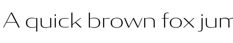 Preview of CondorWide ExtraLight font