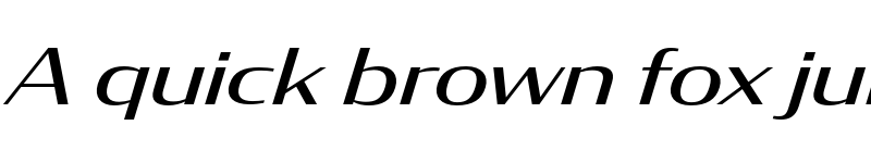 Preview of CondorWide Italic font