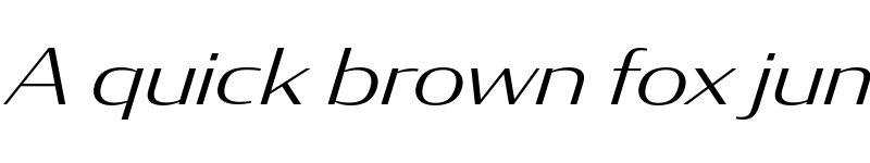 Preview of CondorWide Light Italic font