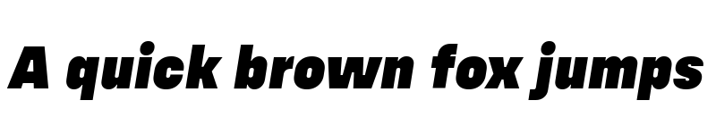 Preview of Config Alt Black Italic font