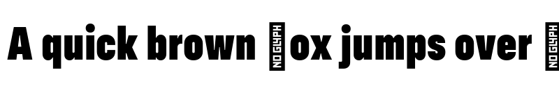 Preview of config-condensed-black condensed-black font