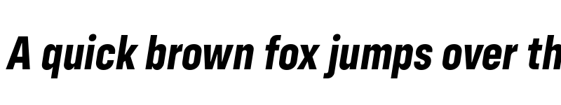 Preview of Config Condensed Bold Italic font