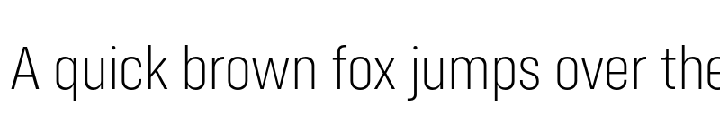 Preview of Config Condensed ExtraLight font