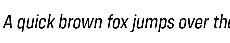 Preview of Config Condensed Italic font