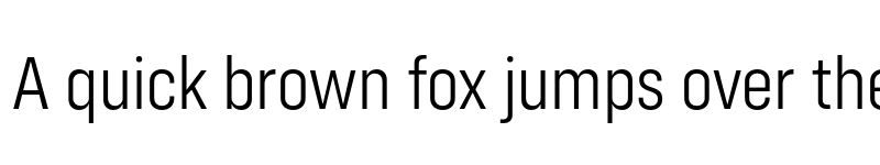 Preview of Config Condensed Light font