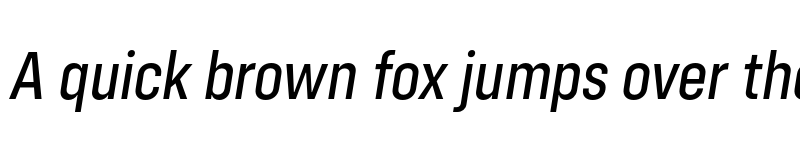 Preview of Config Condensed Text Italic font