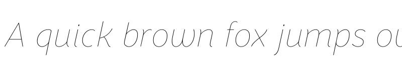 Preview of Congenial Hairline Italic font