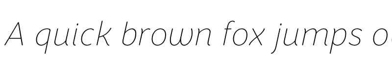 Preview of Congenial UltraLight Italic font