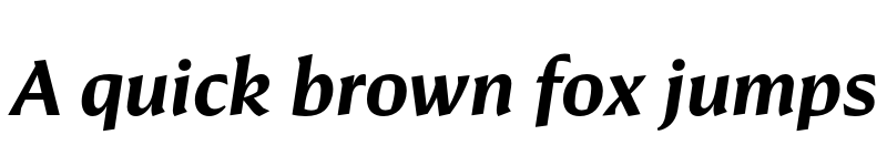 Preview of Conglomerate Demi Italic font