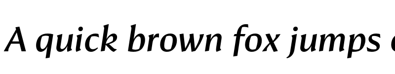 Preview of Conglomerate Medium Italic font