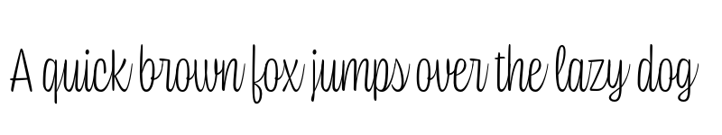 Preview of Coniferous Demo Thin font