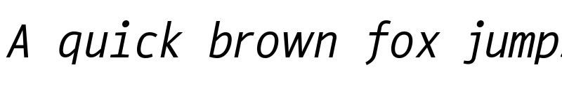 Preview of Conta Italic font