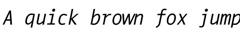 Preview of Conta Mono Italic font