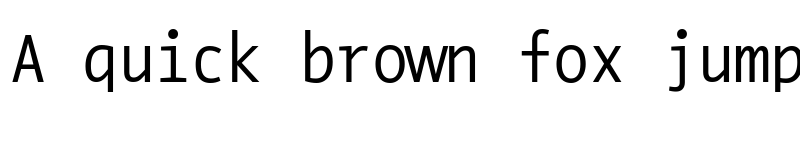 Preview of Conta Mono Regular font