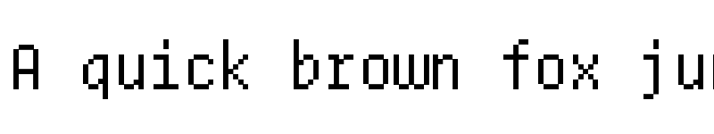 Preview of Conta Pixel Regular font