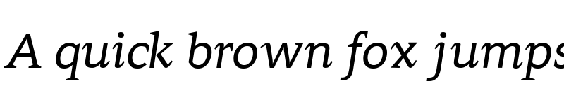 Preview of Contra Italic font