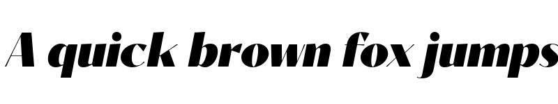 Preview of Contralto Big Black Italic font