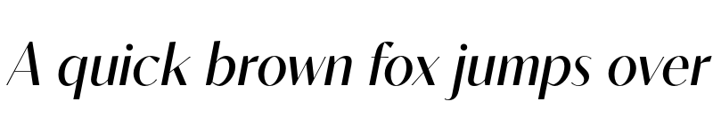 Preview of Contralto Big Regular Italic font