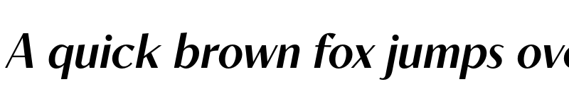 Preview of Contralto Small Demi Bold Italic font