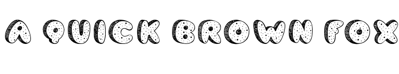 Preview of Cookie Dough Regular font