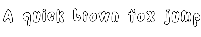 Preview of cool balloons Medium font