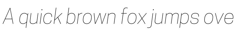Preview of Cooper Hewitt Thin Italic font
