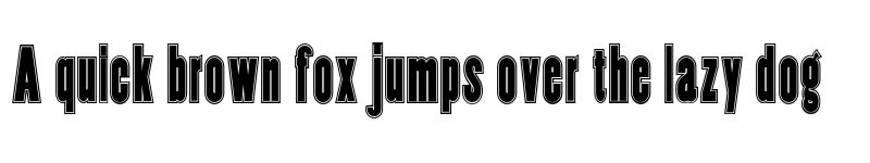 Preview of Copper Canyon Inline WBW Regular font