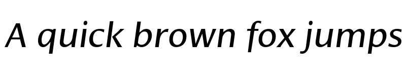 Preview of Cora Italic font