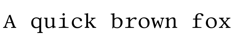 Preview of Corbi Mono S Regular font