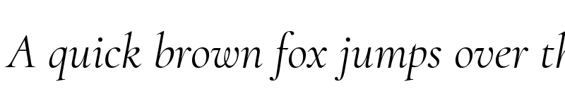 Preview of Cormorant Italic font