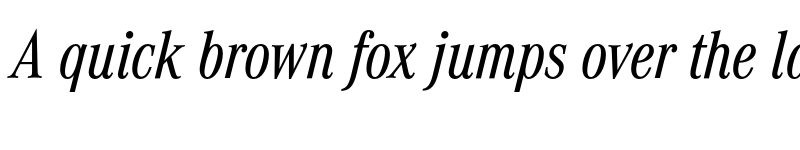 Preview of Corporate A Cond Pro Regular Italic font