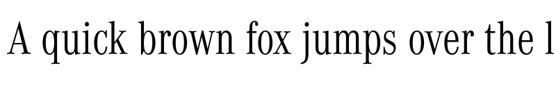 Preview of Corporate A Condensed Light font