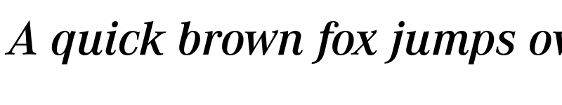 Preview of Corporate A Pro Demi Italic font