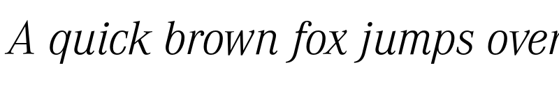 Preview of Corporate A Pro Light Italic font