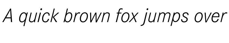 Preview of Corporate S Pro Light Italic font