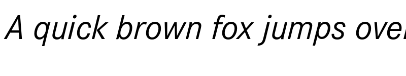 Preview of Corporate S Pro Regular Italic font