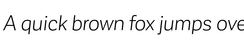 Preview of Corporative Sans Book Italic font