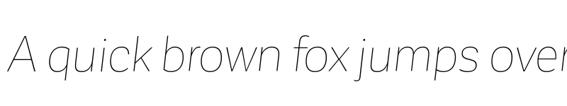 Preview of Corporative Sans Hair Italic font