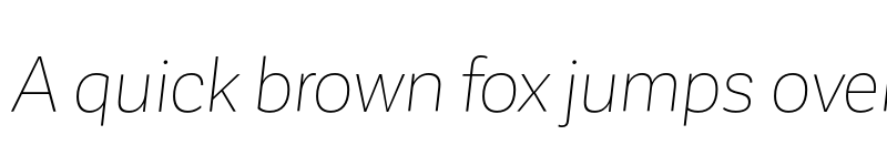 Preview of Corporative Sans Thin Italic font