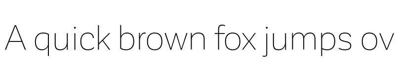 Preview of Corporative Sans Thin font