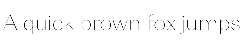 Preview of Cosmetic Thin font