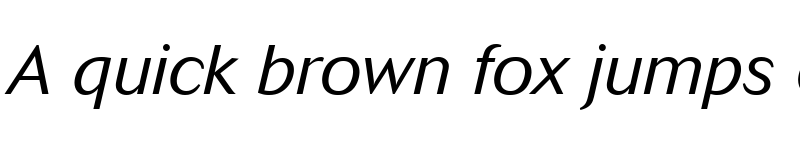 Preview of Cosmos Italic font