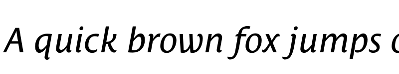 Preview of Costa Std Italic font